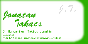 jonatan takacs business card
